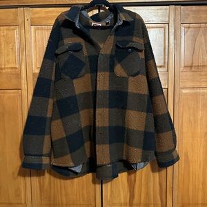 Wrangler Black and Brown Plaid Jacket